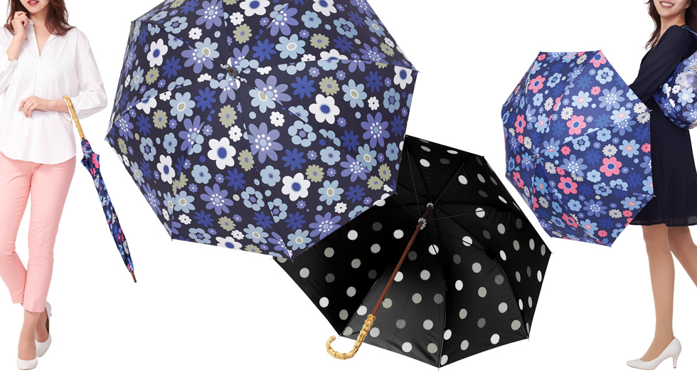 ♣♥♠新品未使用！シンクビー　ブルーローズ晴雨兼用折り傘 ♧♥♤新品未使用！シンクビー ブルーローズ晴雨兼用折り傘