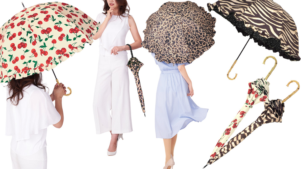 Think Bee! 花柄折りたたみ傘 晴雨兼用新品 華やかプリント柄晴雨兼用折りたたみ傘(シンクビー!/Think Bee