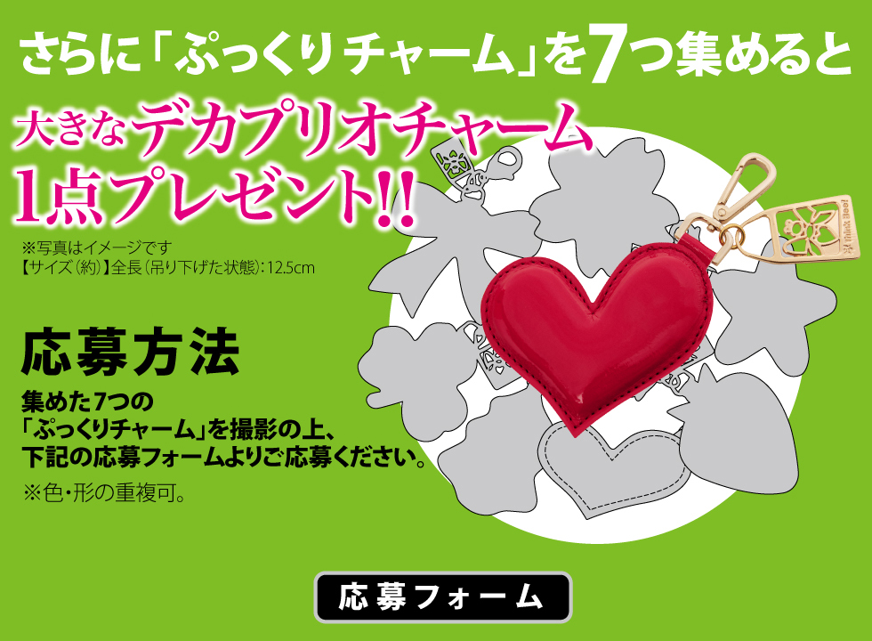 デカプリオチャーム応募フォーム
