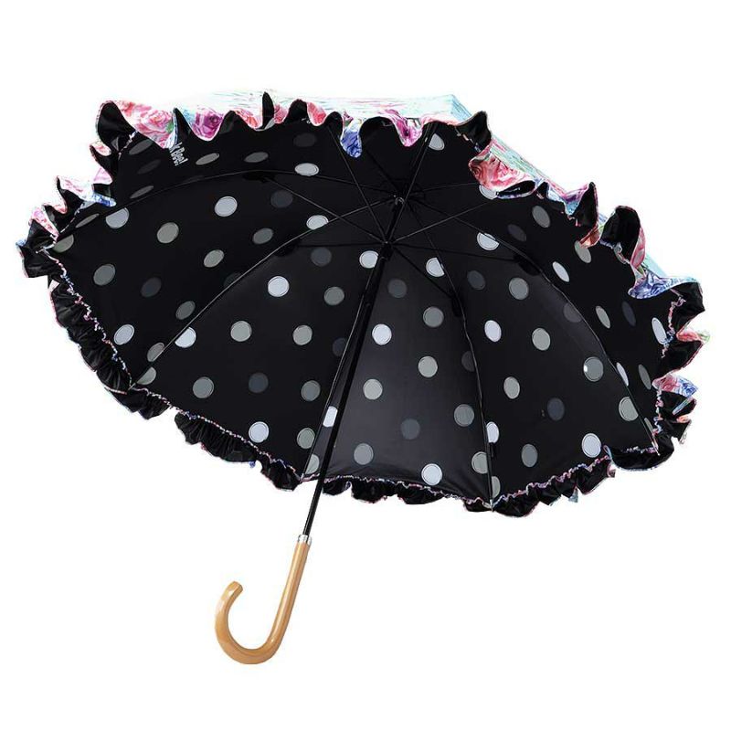 シンクビー フラワーブルー 新品 晴雨兼用 長傘 カサノヴァ 晴雨兼用長傘 (フリル付)(フラワーブルー) / Think
