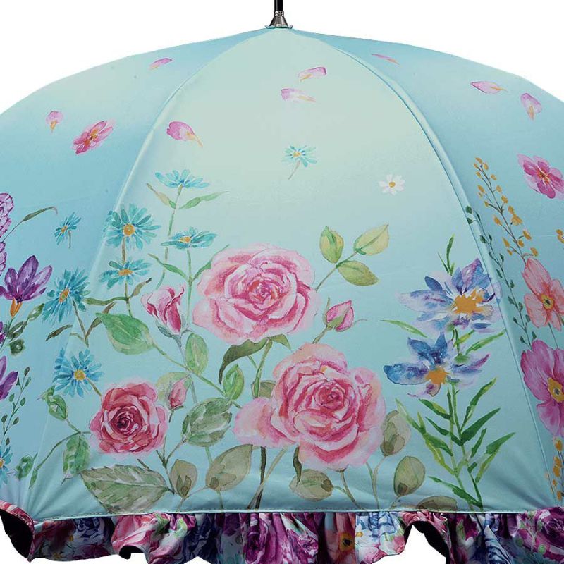 シンクビー　フラワーブルー　新品　晴雨兼用　長傘 シンクビー フラワーブルー 新品 晴雨兼用 長傘 - メルカリ