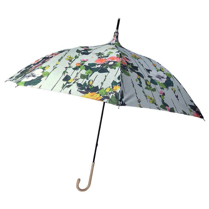 メーカー直売 - 人気ランキング カサノヴァ Think / （フラワーガーデン） パゴダ 晴雨兼用長傘 ロボット