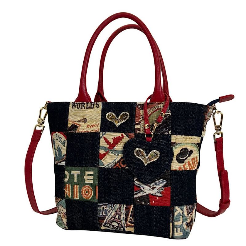 ノエル パッチワーク ミニトートバッグ（2ウェイタイプ） / Think Bee