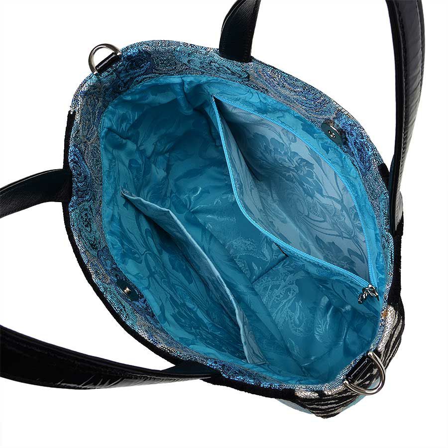 ネバーエンディングブルーローズ トートバッグ（2ウェイタイプ